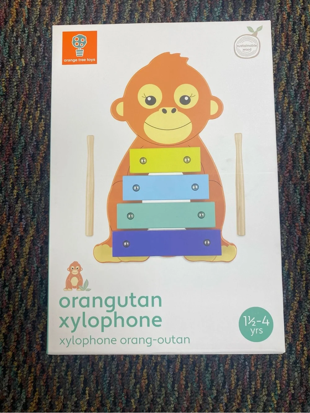 Orangutan Xylophone - Multicolor